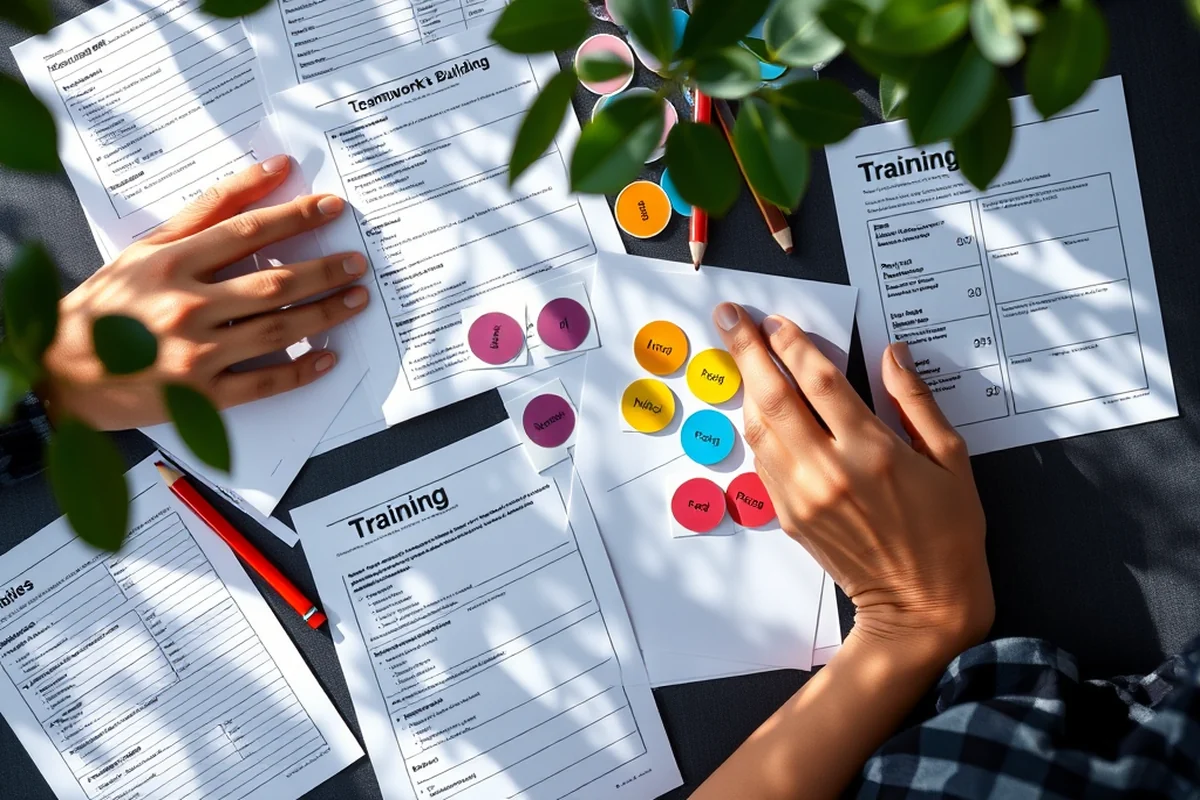 training teamwork building comparison — Training Teamwork Building Comparison (the finished result)
